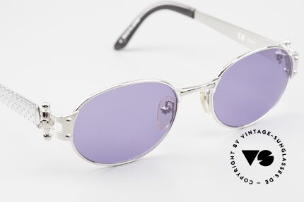 Jean Paul Gaultier 56-6104 Oval Designer Sunglasses, original sun lenses (100% UV protection) & orig. case, Made for Men and Women