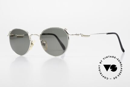 Jean Paul Gaultier 55-5105 Rare 90's Steampunk Shades, round panto design interpreted by JP Gaultier, Made for Men and Women