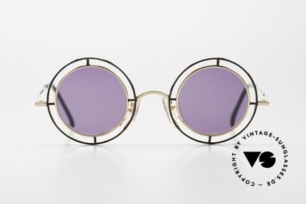 Casanova MTC 2 Round Frame 24kt Gold-Plated, distinctive Venetian design with technical gimmicks, Made for Men and Women