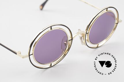 Casanova MTC 2 Round Frame 24kt Gold-Plated, NOS - unworn (like all our artful vintage 90's frames), Made for Men and Women