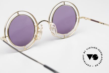 Casanova MTC 2 Round Frame 24kt Gold-Plated, the frame can also be glazed with progressive lenses, Made for Men and Women