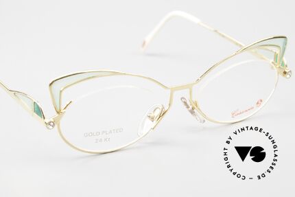 Casanova LC2 24kt Gold Plated Murano Glass, lens height = 32mm (suitable for progressive lenses), Made for Women