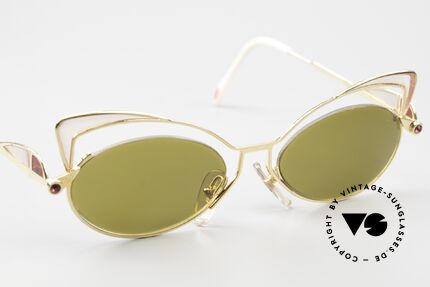 Casanova LC2 Murano Glass 24kt Gold Plated, lens height = 32mm (suitable for progressive lenses), Made for Women