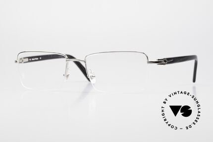 Cartier Core Range CT0042O Luxury Eyeglasses Rectangle, classic gentlemen's Cartier glasses, semi rimless, Made for Men