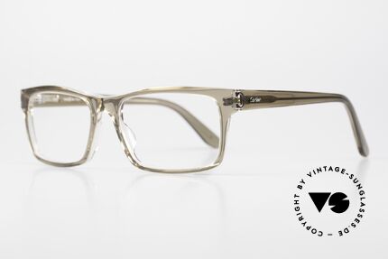 Cartier Signature C Luxury Acetate Frame Men, noble frame colour in brown-transparent; c. 006, Made for Men