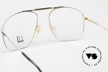 Dunhill 6046 80's Frame Horn Appliqué, NO RETRO pilots SPECS, but authentic 1980's rarity, Made for Men