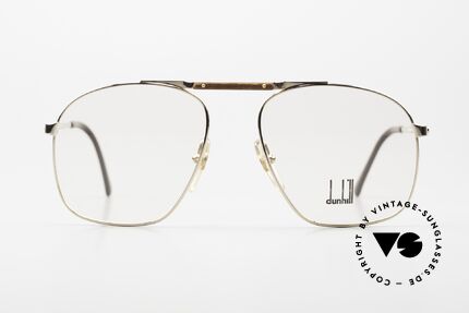 Dunhill 6046 80's Frame Leather Appliqué, ALFRED DUNHILL = synonymous with English style, Made for Men