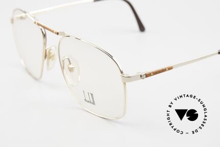 Dunhill 6046 80's Frame Leather Appliqué, classic status = a prerequisite for all Dunhill designs, Made for Men
