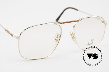 Dunhill 6046 80's Frame Leather Appliqué, new old stock (like all our vintage luxury eyeglases), Made for Men