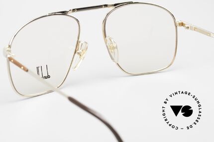 Dunhill 6046 80's Frame Leather Appliqué, NO RETRO pilots SPECS, but authentic 1980's rarity, Made for Men