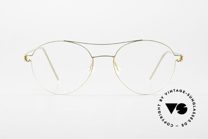 Lindberg Nomi 49 Air Titan Rim Fancy Ladies Frame Titanium, model Nomi, size 49-17; color 35 = fir green / mustard, Made for Women