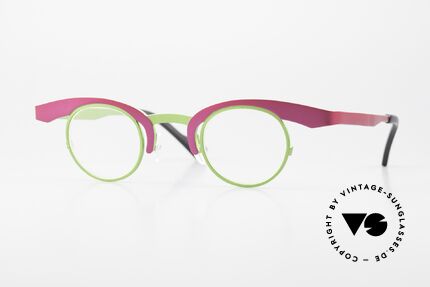 Theo Belgium O Fancy Panto Eyeglasses Details