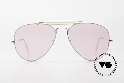 Ray Ban Outdoorsmann II White Gold 80's Limited Edition, ultra rare edition in 1/30 10kt white gold doublé, Made for Men and Women