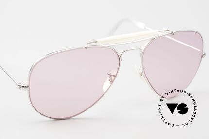 Ray Ban Outdoorsmann II White Gold 80's Limited Edition, never worn (like all our vintage Ray Ban eyewear), Made for Men and Women