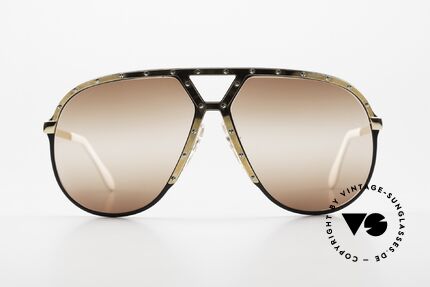 Alpina M1 Double Gradient Brown Lenses, the old original from 1986; gold-plated and black, Made for Men