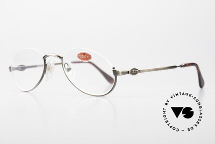 Bugatti 06423 Original 90's Vintage Frame, clear puristic Bugatti design with noble frame finish, Made for Men and Women