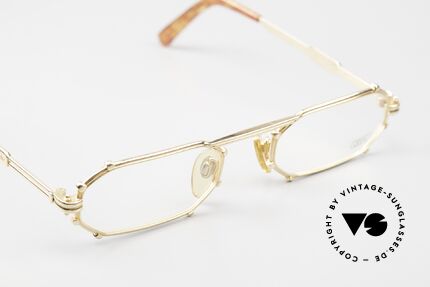 Gerald Genta Gold & Gold 02 24ct Vintage Specs Unisex, unworn, one of a kind with serial number, size 51-22, Made for Men and Women