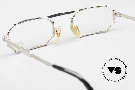 Gerald Genta Gold & Gold 02 Vintage Eyewear Octagonal, NO retro specs, but a 90's original; platinum-plated!, Made for Men and Women