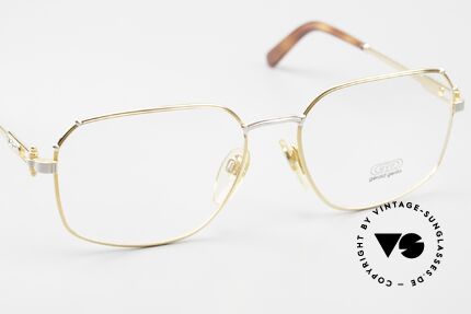 Gerald Genta Gold & Gold 08 90's Precious Metal Frame, in high-end quality (gold plated frame); made in Italy, Made for Men