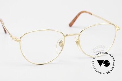 Gerald Genta Success 02 Gold Plated Vintage Eyewear, unworn, one of a kind with serial number, size 53-19, Made for Men and Women