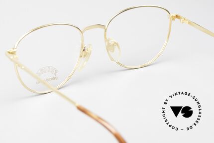 Gerald Genta Success 02 Gold Plated Vintage Eyewear, really interesting frame shape; something very special, Made for Men and Women