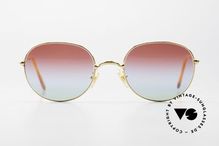Cartier Antares - M Round 90's Luxury Sunglasses, model from the 'Thin Rim' series by Cartier (size 52/21), Made for Men and Women