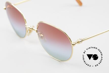 Cartier Antares - M Round 90's Luxury Sunglasses, unworn with triple-gradient lenses; 100% UV protection, Made for Men and Women