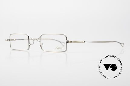Lunor X-Bridge Square A Classic In Antique Gold, X-Bridge square: reading eyeglasses for ladies & gents, Made for Men and Women