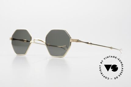 Lunor I 11 Telescopic Gold Plated Luxury Frame, with ingenious slide temples or telescopic temples!, Made for Men and Women