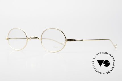 Lunor II 10 Oval Frame Yellow Gold, rather a small model (in size 43/26) for ladies and gents, Made for Men and Women