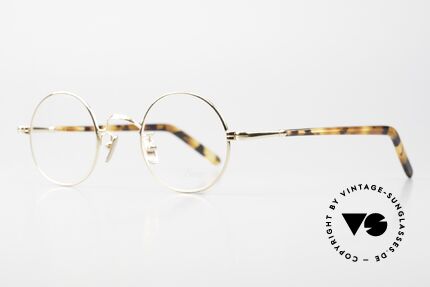 Lunor VA 110 Round Frame Gold Plated, without ostentatious logos (but in a timeless elegance), Made for Men and Women