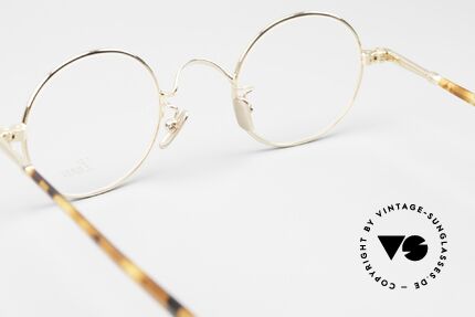 Lunor VA 110 Round Frame Gold Plated, unworn (like all our vintage eyewear classics by LUNOR), Made for Men and Women