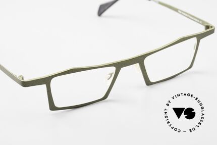 Theo Belgium Roubaix Dark Green Metallic 2010, unworn art glasses for those who dare! UNIQUE!, Made for Men and Women