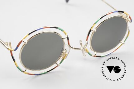 Taxi ST7 by Casanova Colorful 80's Sunglasses, but still functional; frame fits optical (sun)lenses, Made for Men and Women