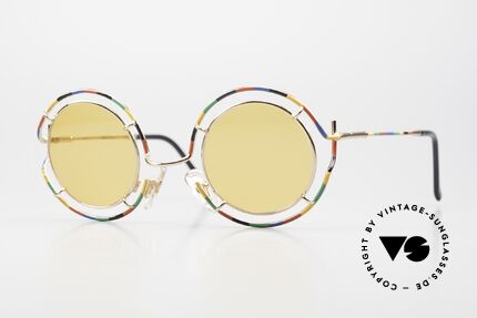 Taxi ST7 by Casanova Round Art Sunglasses 80s Details