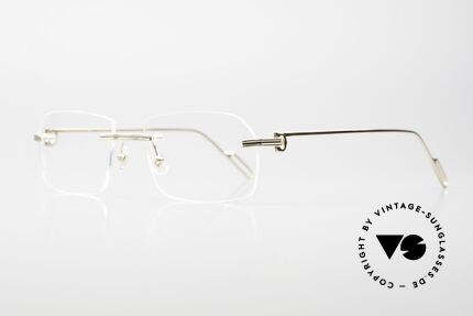 Cartier vintage rimless glasses hot sale