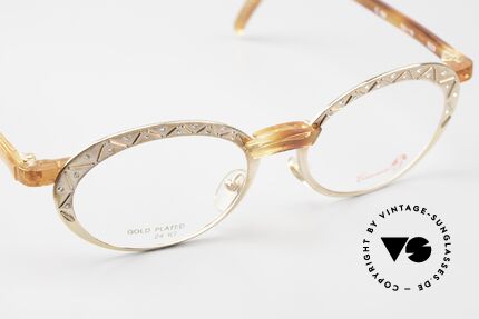 Casanova BZ2 Oval Glasses Rhinestones, NOS; unworn (like all our artistic vintage 90's eyewear), Made for Women
