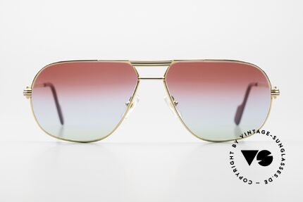 Cartier Tank - M 22ct Gold-Plated Tricolored, precious CARTIER eyewear; 22ct gold-plated - LUXURY!, Made for Men
