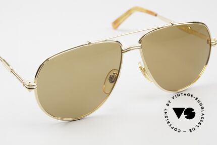 Gerald Genta New Classic 08 Mineral Sun Lenses 24ct GP, unworn, one of a kind with serial number, size 60-14, Made for Men