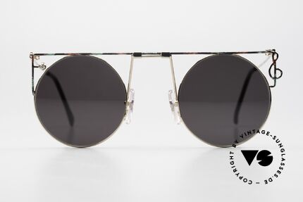 Casanova MTC 8 Round Art Sunglasses 90s, distinctive Venetian design with technical gimmicks, Made for Men and Women