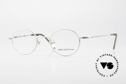 Koh Sakai KS9700 90s Round Titanium Glasses, small round vintage glasses by Koh Sakai, mod. KS9700, Made for Men and Women