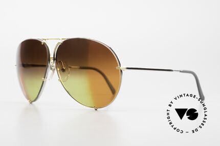 Porsche 5621 One Of A Kind 3times Gradient, CUSTOMIZED: triple gradient: brown, yellow & orange, Made for Men and Women
