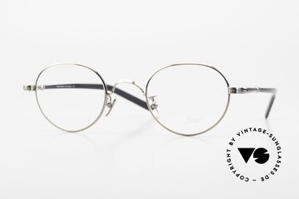 Lunor VA 108 Round Glasses Antique Silver Details
