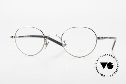 Lunor VA 108 Round Glasses Antique Silver, old Lunor eyeglasses from the 2012's eyewear collection, Made for Men and Women