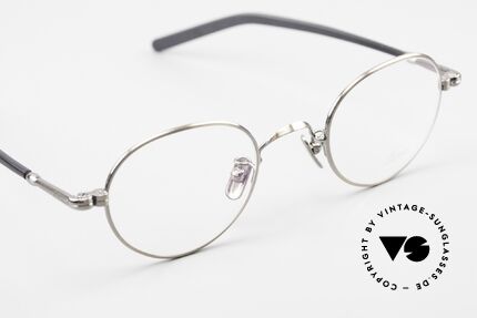 Lunor VA 108 Round Glasses Antique Silver, top-notch craftsmanship & timeless PANTO frame design, Made for Men and Women