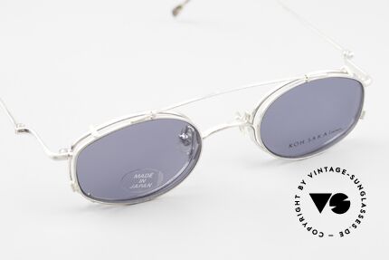 Koh Sakai KS9544 Clip On Frame Men And Women, unisex model KS9716; noble 'matt titanium' frame finish, Made for Men and Women