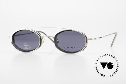 Koh Sakai KS9836 Sun Clip Titanium Glasses 90s Details
