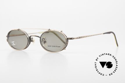Koh Sakai KS9721 Oval Vintage Glasses Titanium, 1997 designed in Los Angeles; produced in Sabae (Japan), Made for Men and Women