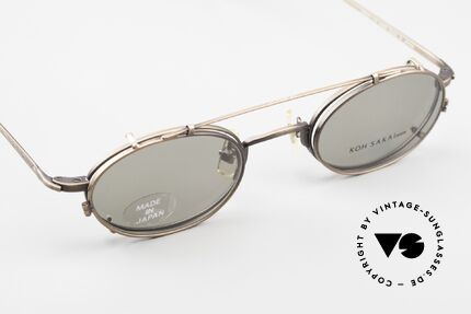 Koh Sakai KS9721 Oval Vintage Glasses Titanium, TOP QUALITY; titanium frame with costly engravings, Made for Men and Women