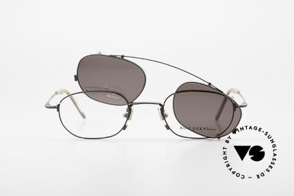 Koh Sakai KS9716 Vintage Unisex Frame 90's, unworn, NOS (like all our rare vintage Clip-On glasses), Made for Men and Women